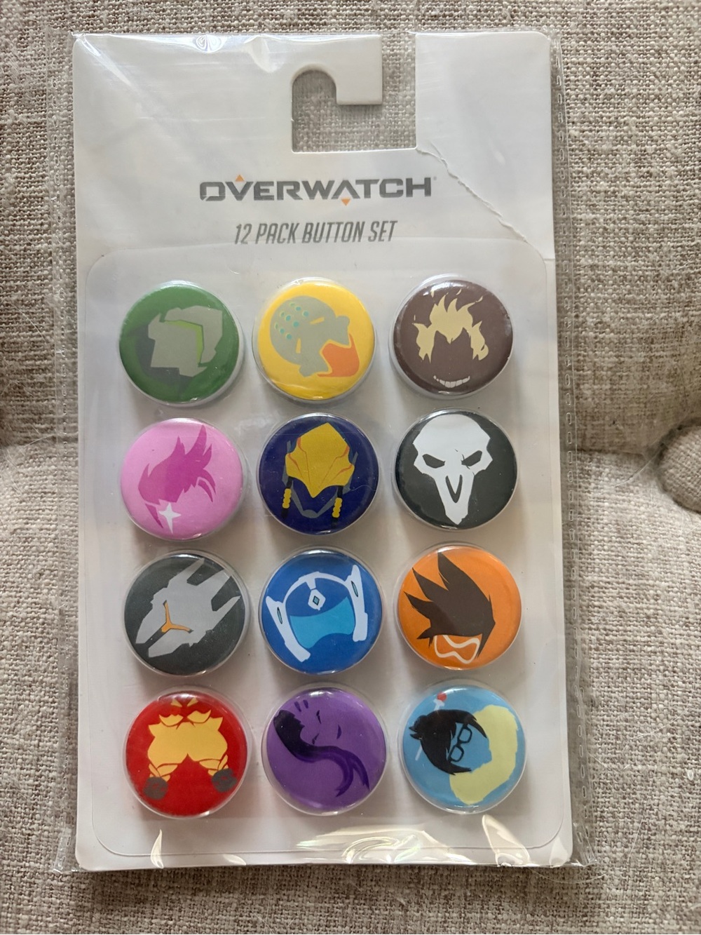 Official 12-Pack Overwatch Button Set - Multicolor